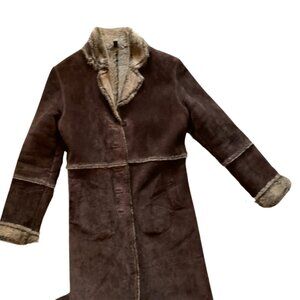 Vintage 90s Suede Coat - Express